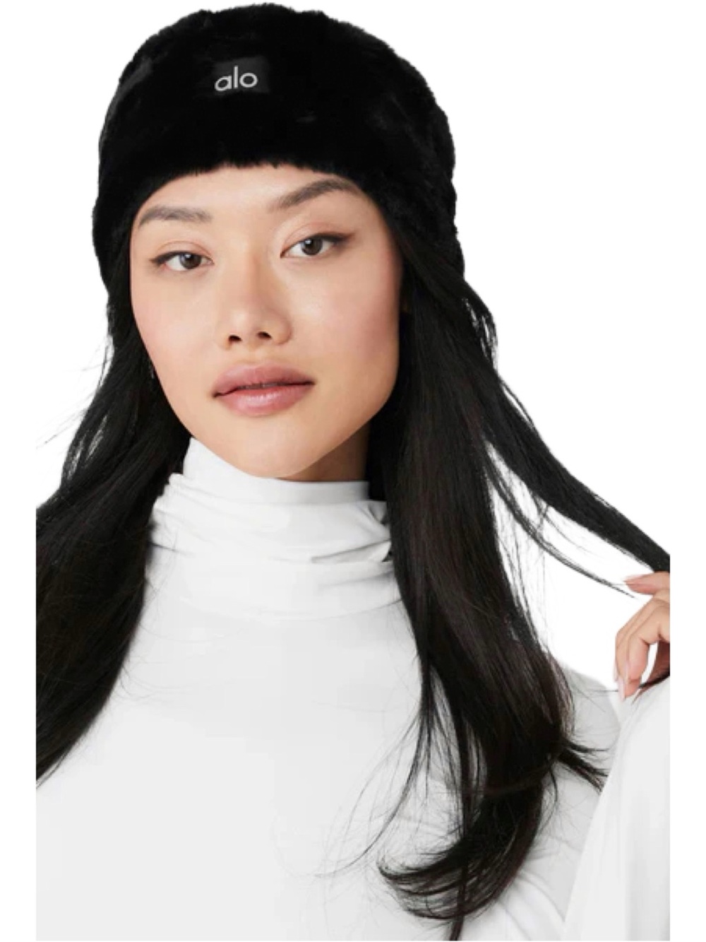 NWT Alo Faux Fur Ear Warmers Headband
